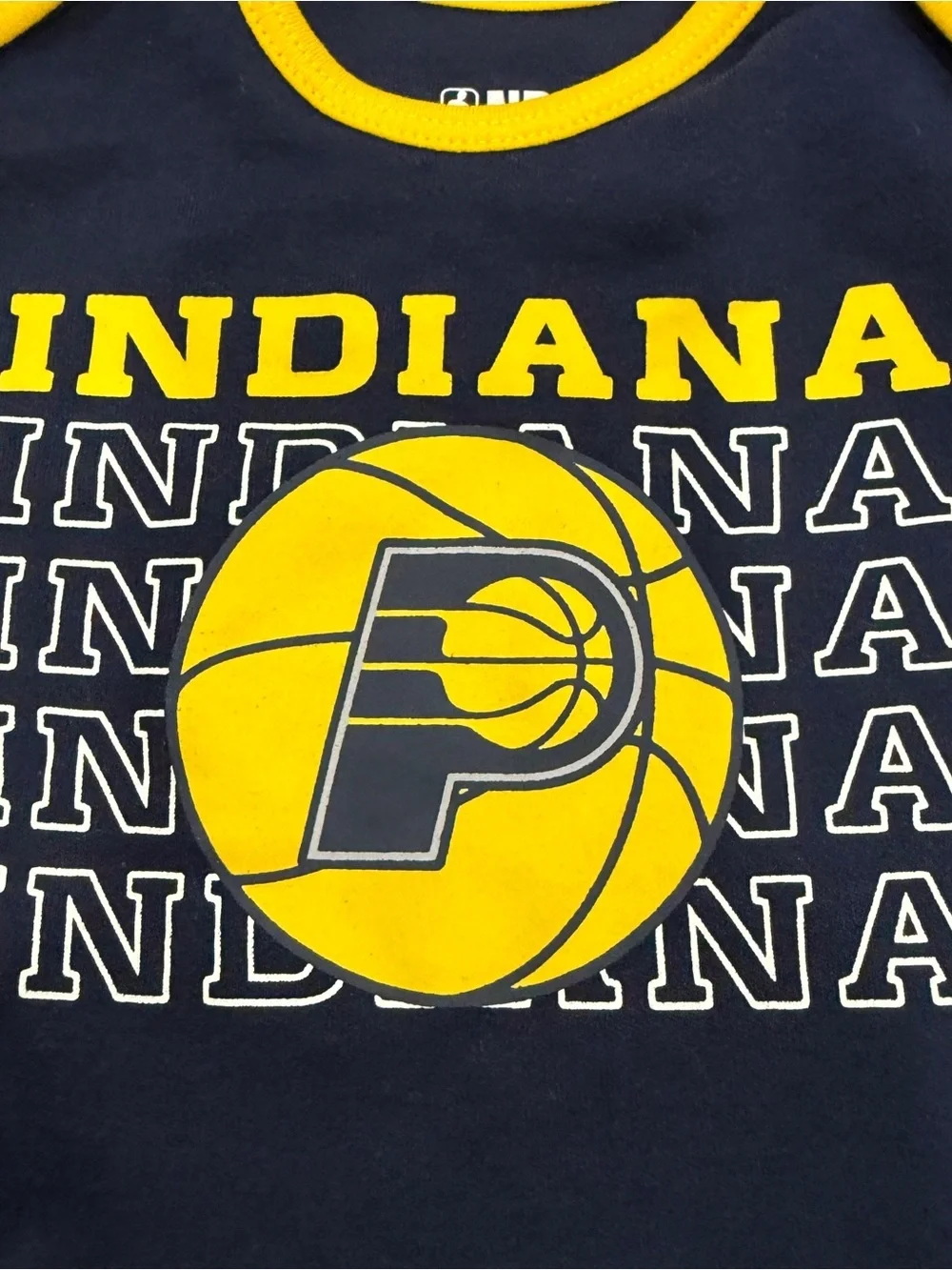 Indiana Pacers Navy & Gold Baby Bodysuit Sz 12M NWT